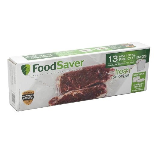 FoodSaver Vacuum Sealing Bags, 1-Gallon, 13-Count