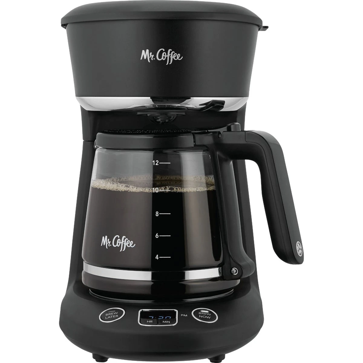 12-Cup Programmable Pause and Serve Coffeemaker in Black Finish