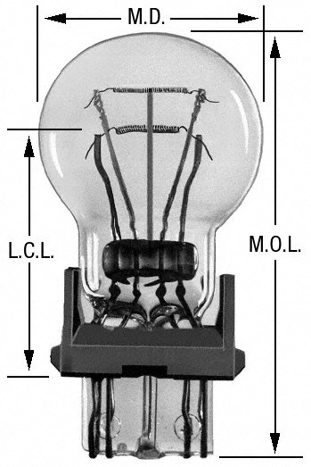 BP3057LL 12V Auto Exterior Replacement Bulb - 2 Pack
