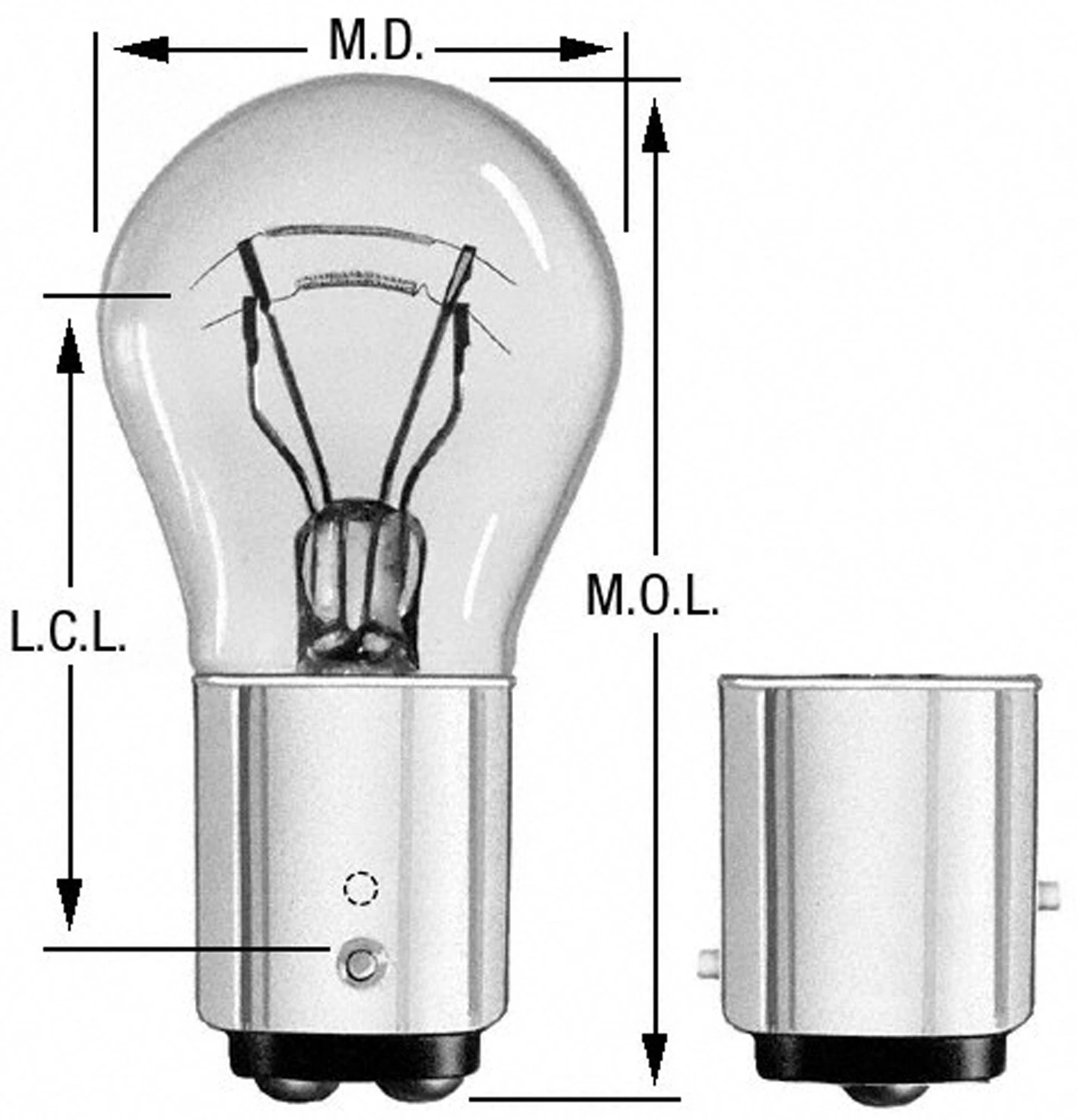 Wagner BP1157LL 12V Auto Exterior Lamp - 2 Pack