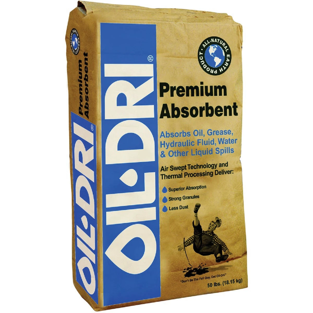 50 Lb. Industrial Oil Absorbent - Multi-purpose Granules For Liquids