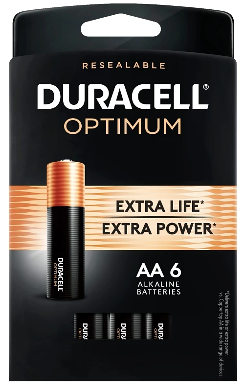 Optimum Alkaline Batteries, AA, 6-Pk.