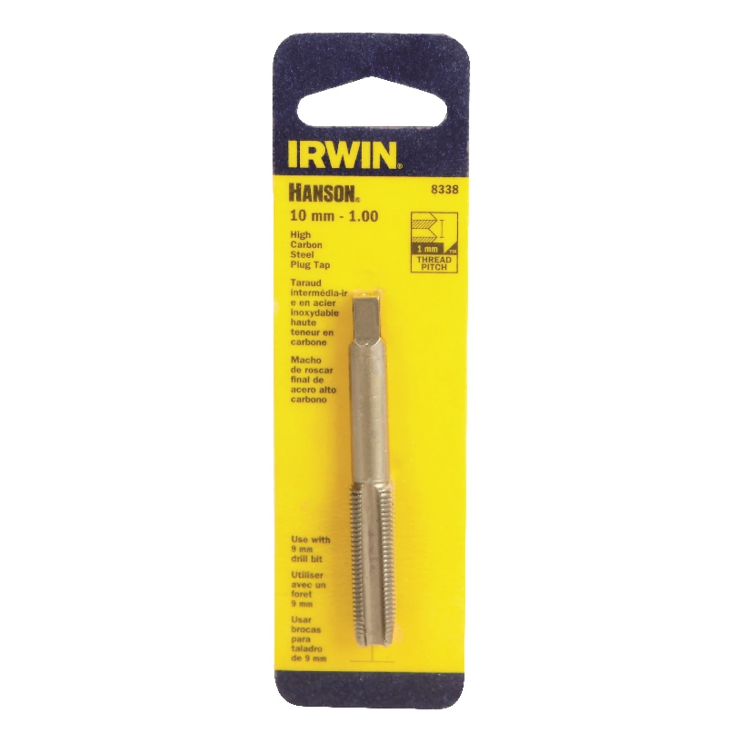 Hanson High Carbon Steel Metric Plug Tap 10mm X 1.00 - 1 Piece