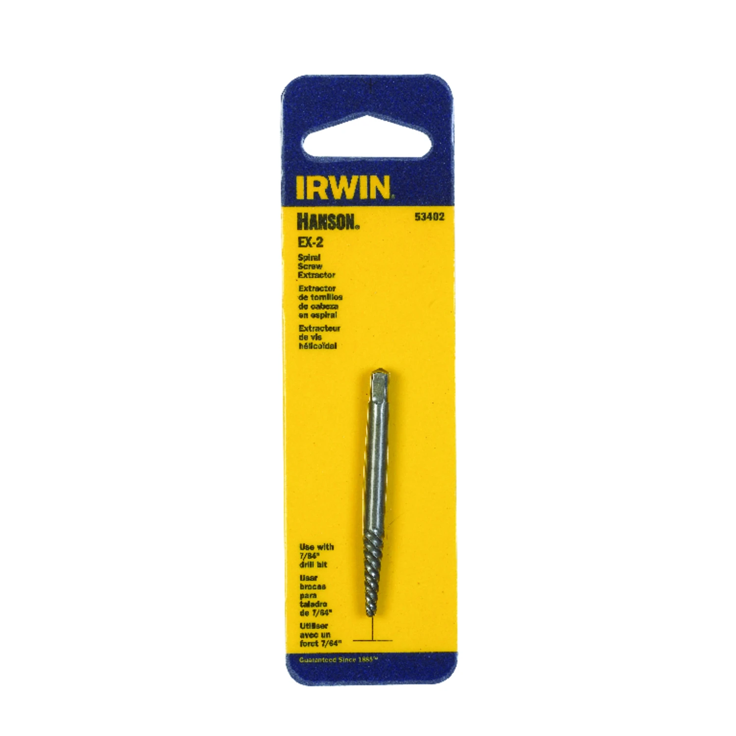 Hanson 7/64 In. Carbon Steel Spiral Screw Extractor 5.4 In. Model 53402