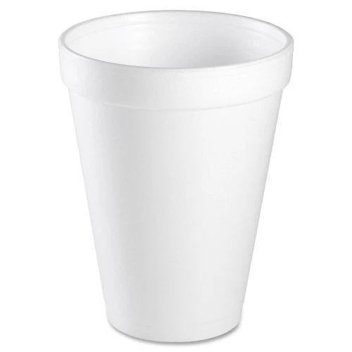 Insulated Foam Drink Cups, 12 Oz., White, 1000 Count, 40 Bags Of 25