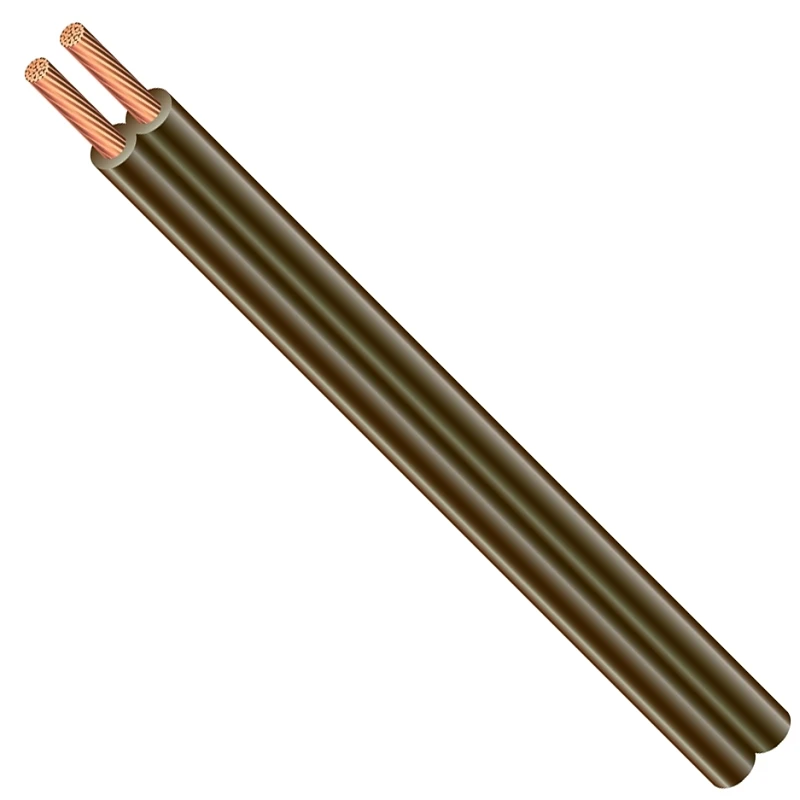 Lamp Cord, 18/2 SPT-1, Brown Vinyl, 250 Ft. Spool