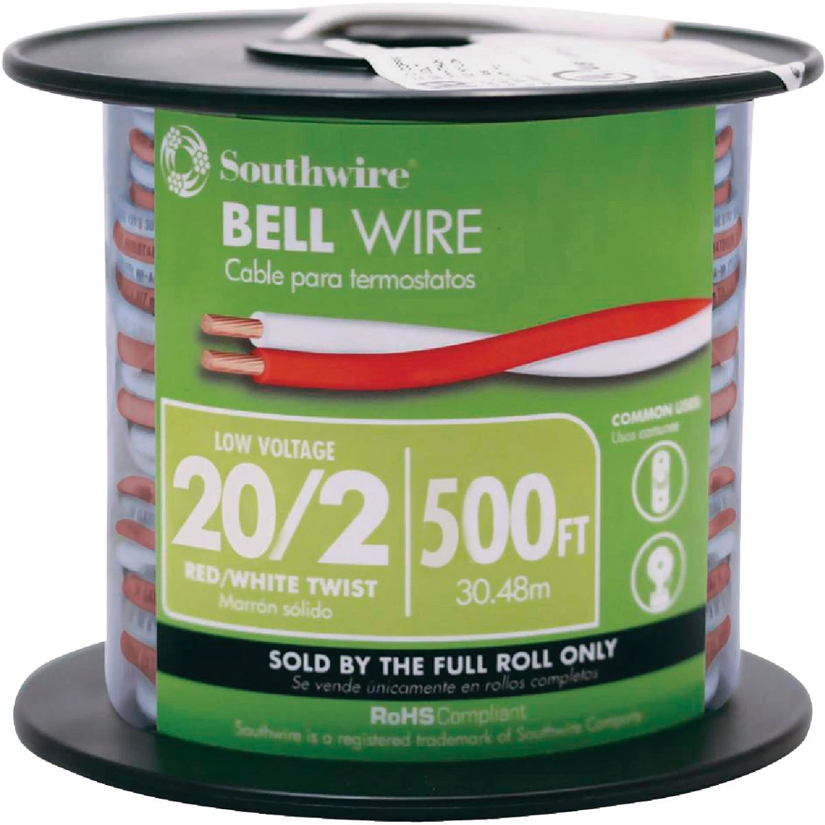 Bell & Intercom Wire, 20/2, 500 Ft.