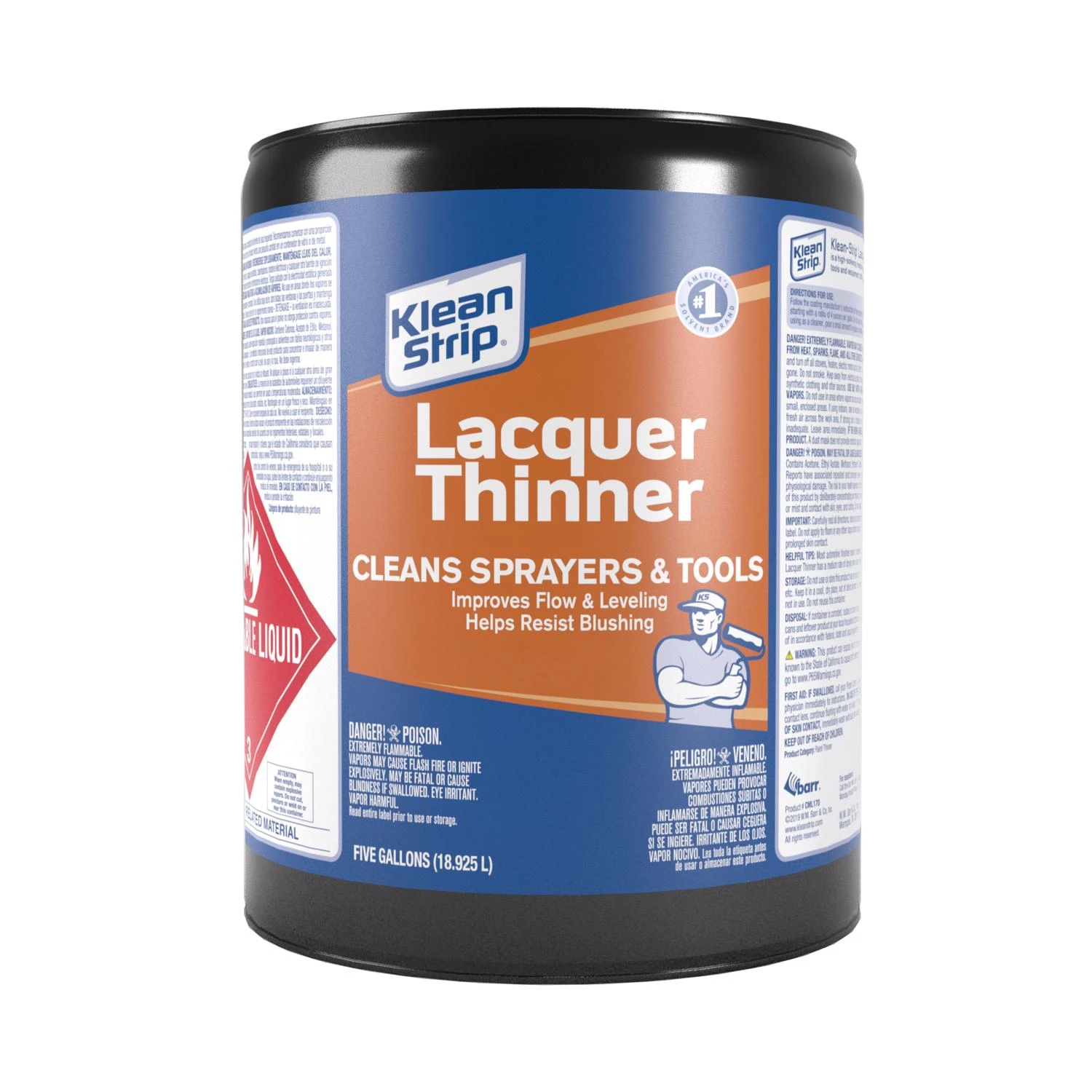 Lacquer Thinner 5 Gallon - High-solvency, Medium-drying Formula