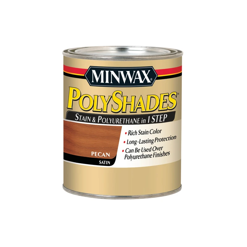 Polyshades 1 Qt. Satin Stain & Finish Polyurethane, Pecan Color