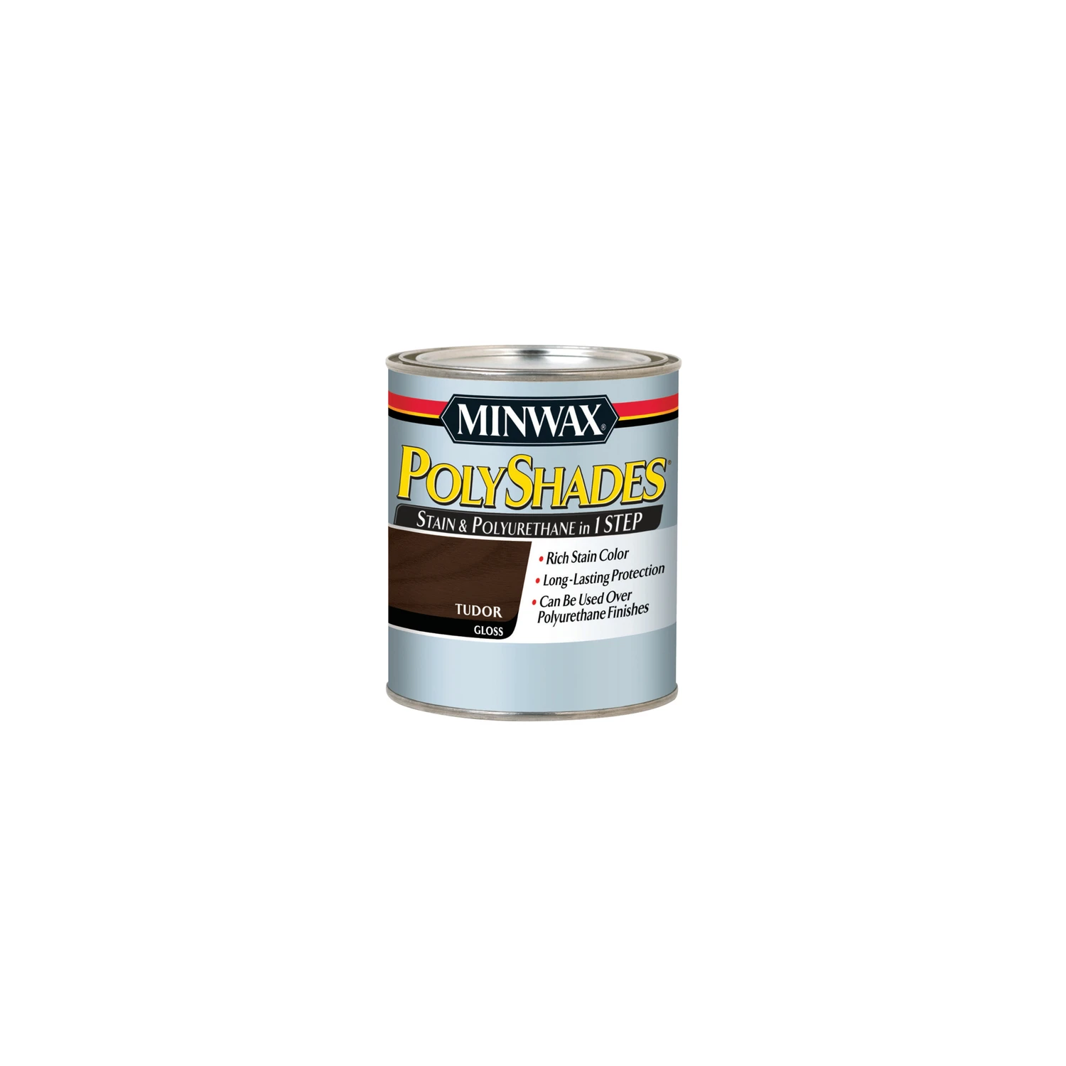 Polyshades Semi-transparent Gloss Tudor Oil-based Stain And Polyurethane Finish 0.5 Pt