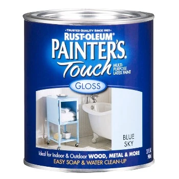 Blue Sky Gloss Paint - Quart Size For Interior And Exterior Use