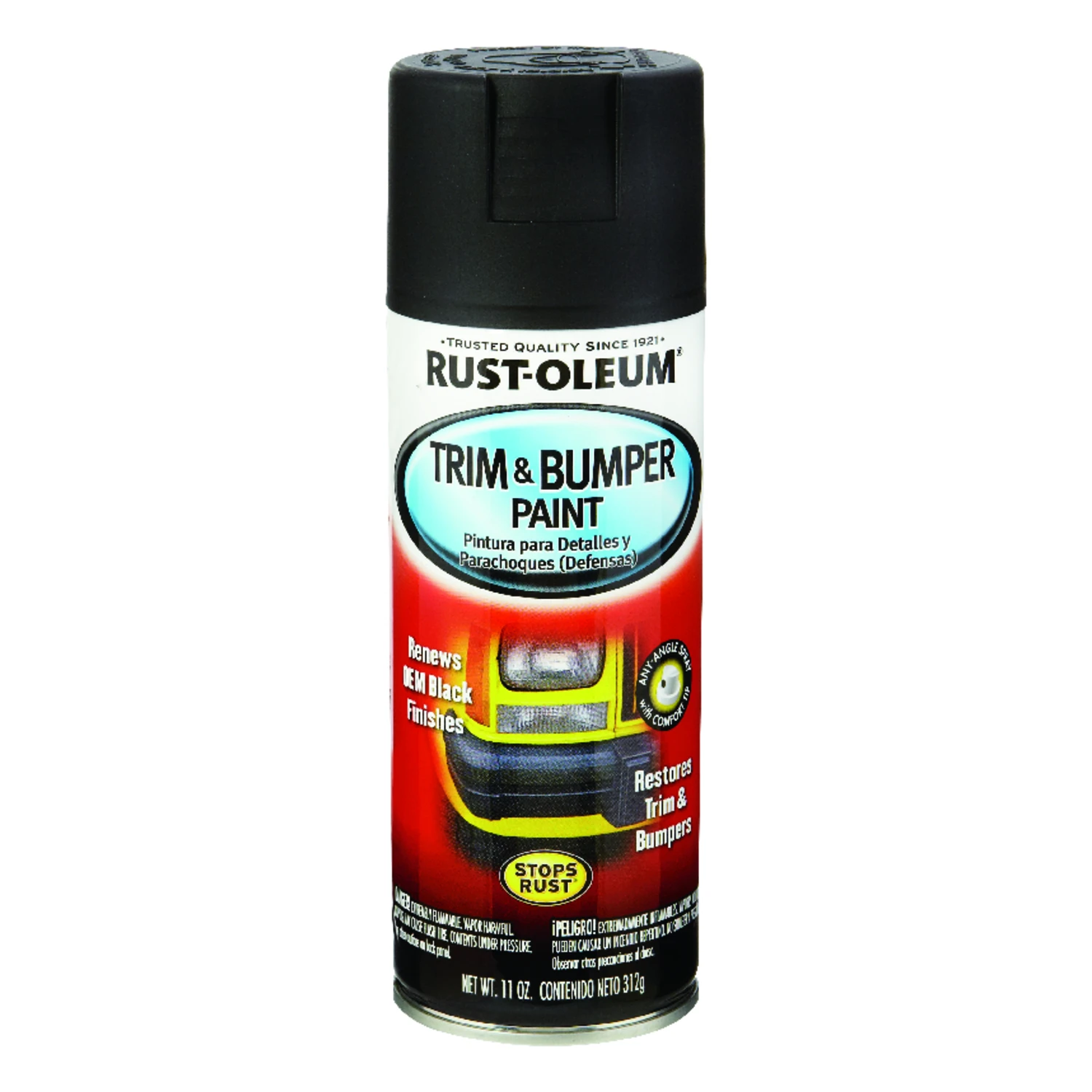 Stops Rust Automotive Trim & Bumper Spray Paint, 11 Oz., Matte Black