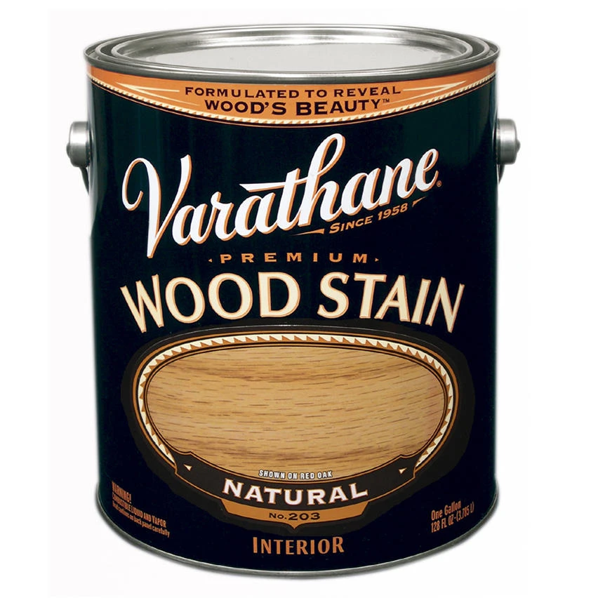 Premium Oil-based Interior Wood Stain, Natural, 1-gallon