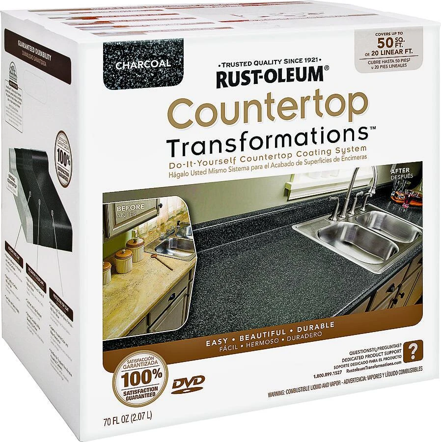 Countertop Transformations Kit in Charcoal Color for Surface Refinishing