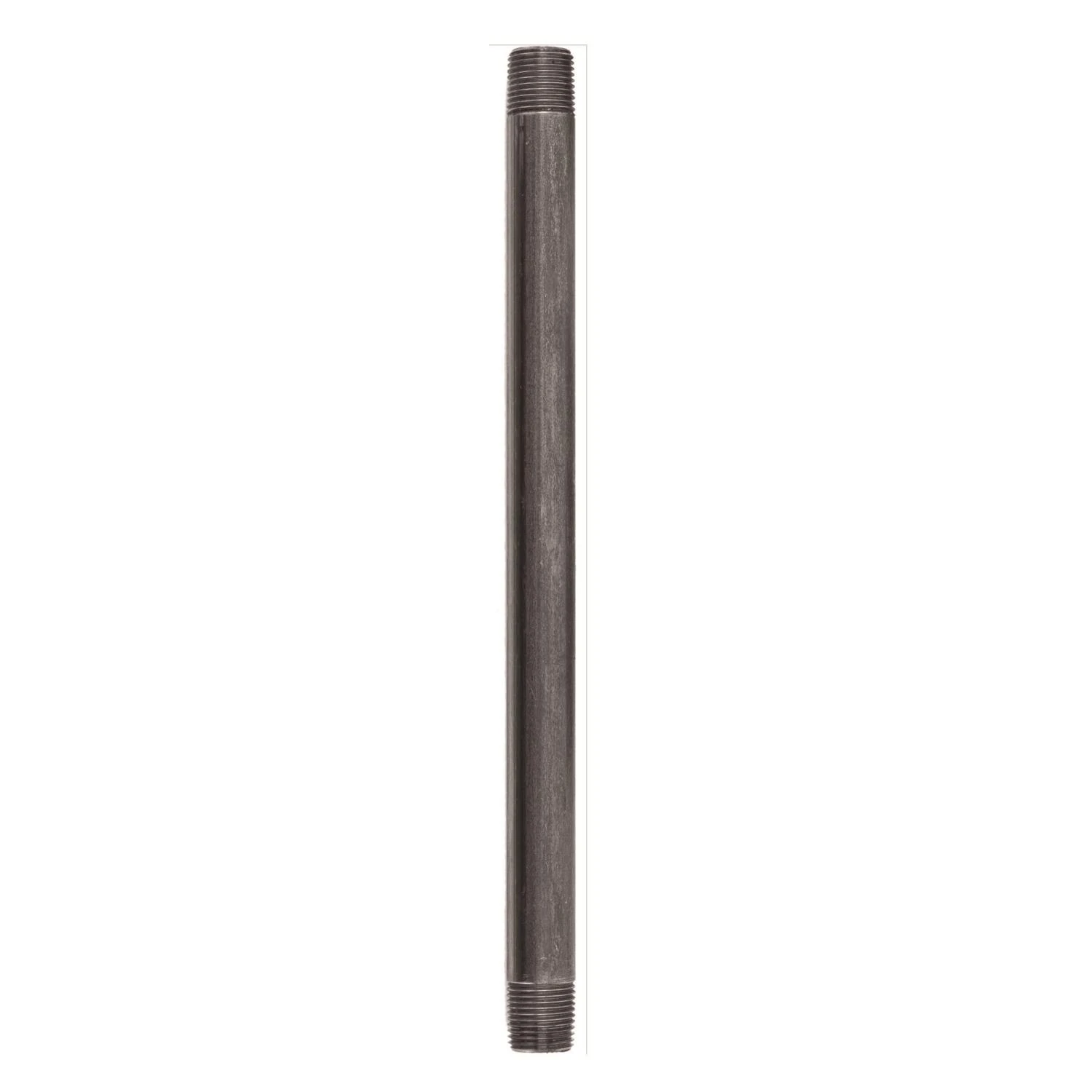 One Half Inch by Twelve Inch Black Steel Pipe Nipple