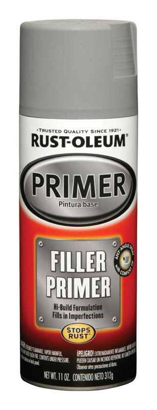 Gray Filler Primer Spray, 11 Ounce Can for Surface Preparation