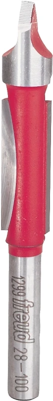 3/8 In. Carbide Panel Pilot Router Bit, 3 In. Length, 1/4 In. Shank