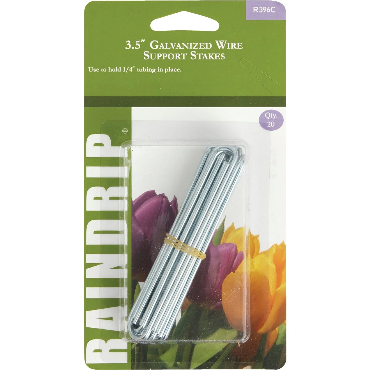 Raindrip For 1/4 in. Tubing Drip Irrigation Tubing Stake 8 in. H 3 pk Raindrip For 1/4 in. Tubing Drip Irrigation Tubing Stake 8 in. H 3 pk