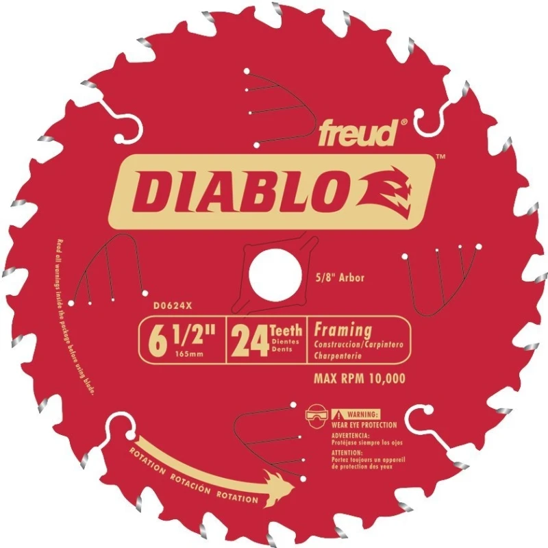Diablo 6-1/2 In. 24-Tooth Framing Circular Saw Blade