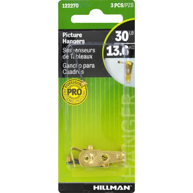 Hillman 3-Pack 30 Lb. Elite Classic Picture Hangers