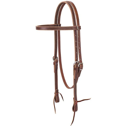 Horse Headstall Brown Leather 5/8 Inch Width Durable Equestrian Tack
