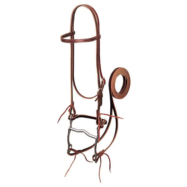 Horse Bridle Burgundy Leather 5/8 Inch Width Durable Equestrian Tack