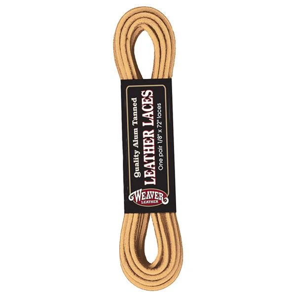 Leather Laces, Chestnut, 1/8 x 72 In., 2-Pk.