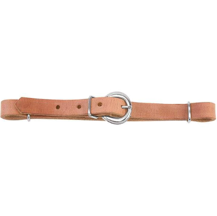 Straight Curb Strap Single Ply Leather 5/8 Inch Width