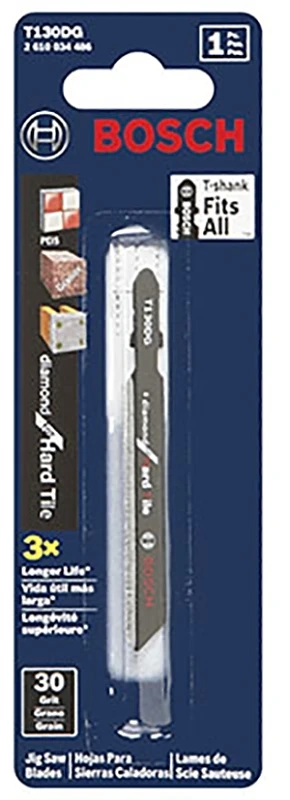 3.25-inch T-shank Diamond Grit Jigsaw Blade For Hard Tile And Stone