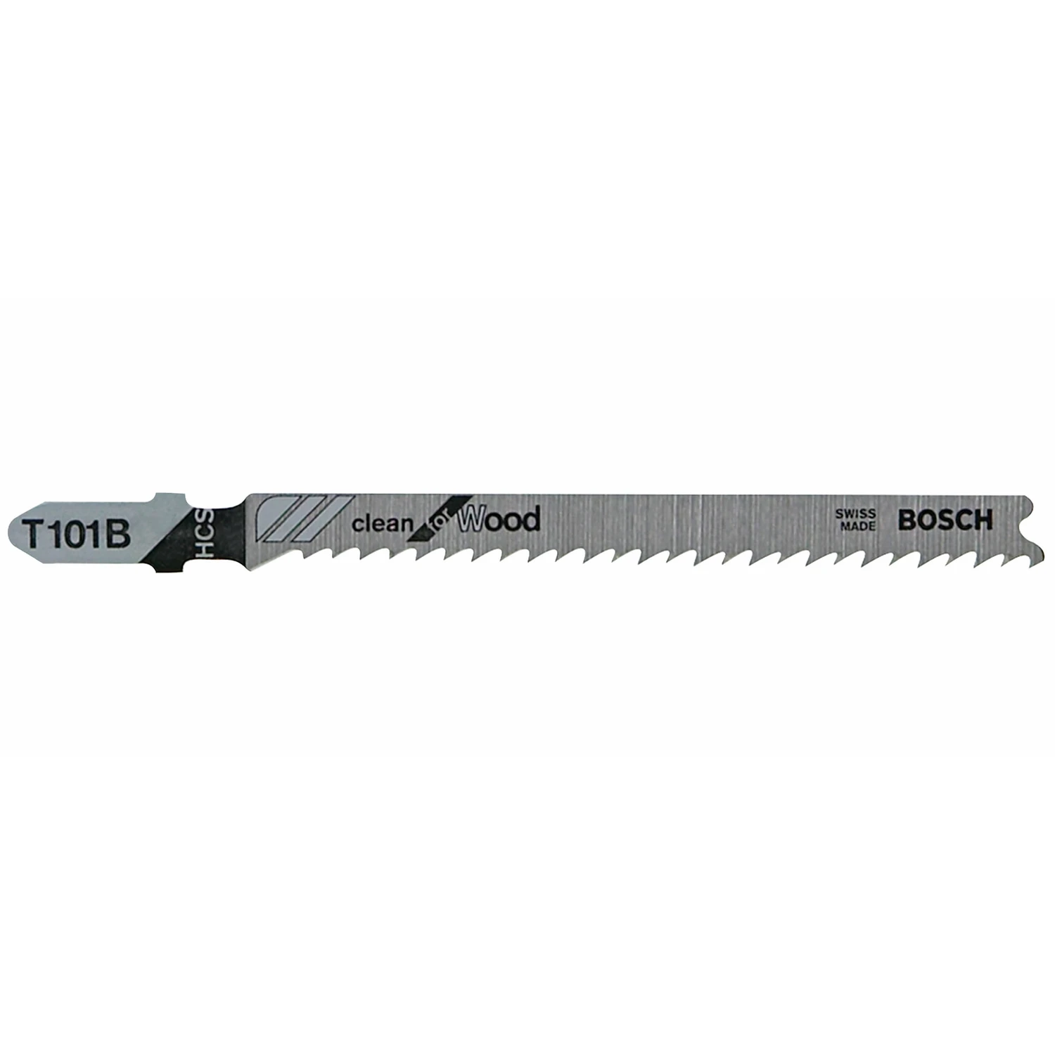 Bosch 4 in. Carbon Steel T-Shank Ground teeth and taper ground back Jig Saw Blade 10 TPI 5 pk