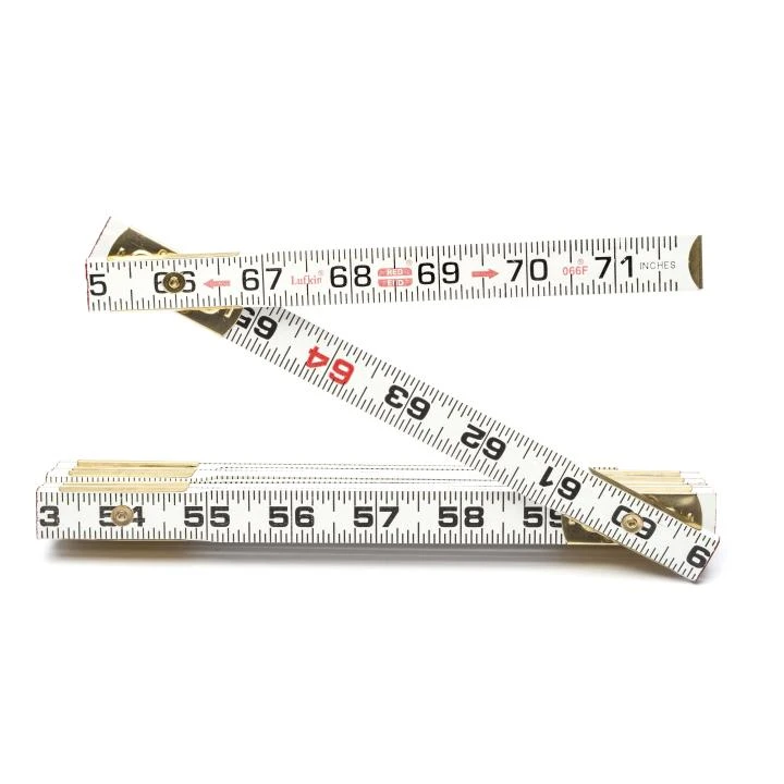 CRESCENT 5/8" x 6' Red End® Flat Reading Wood Rule