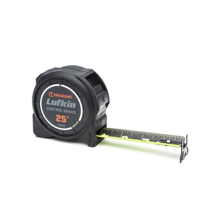 CRESCENT 1-3/16" x 25' Control Series™ Black Clad Tape Measure