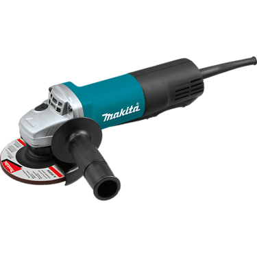 Makita 4‑1/2" Paddle Switch Angle Grinder, with AC/DC Switch