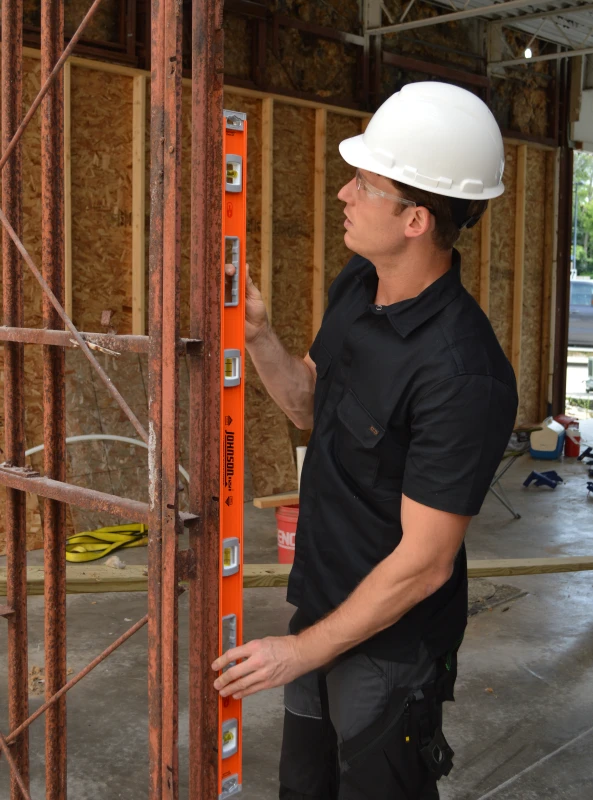 JOHNSON 48" Magnetic Heavy Duty I-Beam Aluminum Level