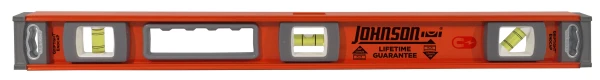 JOHNSON Magnetic I-Beam Level, Heavy-Duty Aluminum, 24-In.