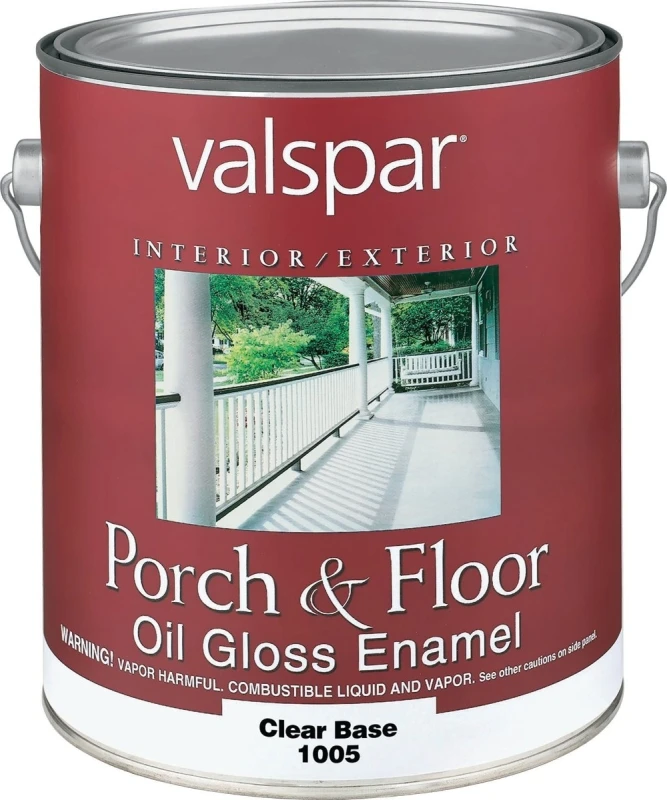 1 Gallon Clear Base Oil Based Gloss Porch & Floor Enamel - Durable Finish