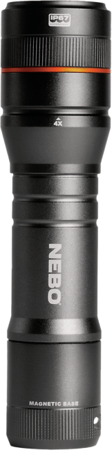 Newton 500 Lumen LED Flashlight with Zoom Focus and Four Light Modes, Batteries Included