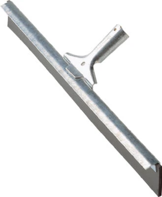 Industrial Floor Squeegee, Galvanized Steel, 24-inch With Replaceable Neoprene Blade
