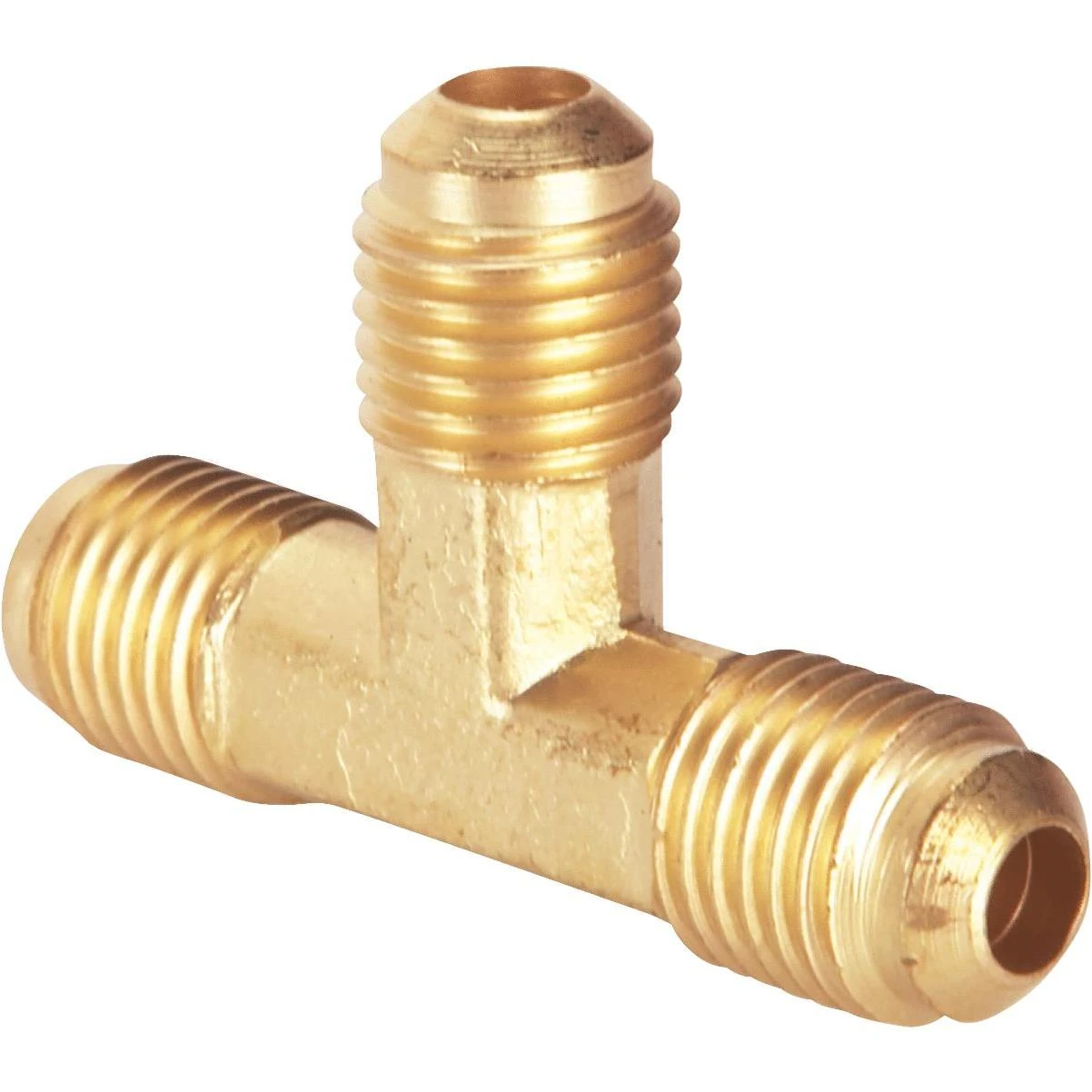 1/4 Inch Flare Brass Tee Fitting For Plumbing Applications