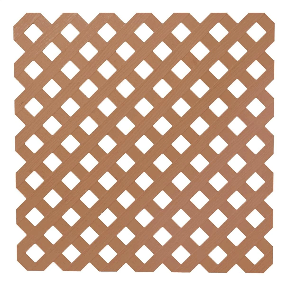 4 Ft. W X 8 Ft. L X 3/16 In. Thick Redwood Vinyl Privacy Lattice Panel