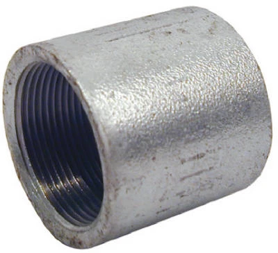 1 In. X 1 In. Fpt Standard Merchant Galvanized Coupling For Plumbing