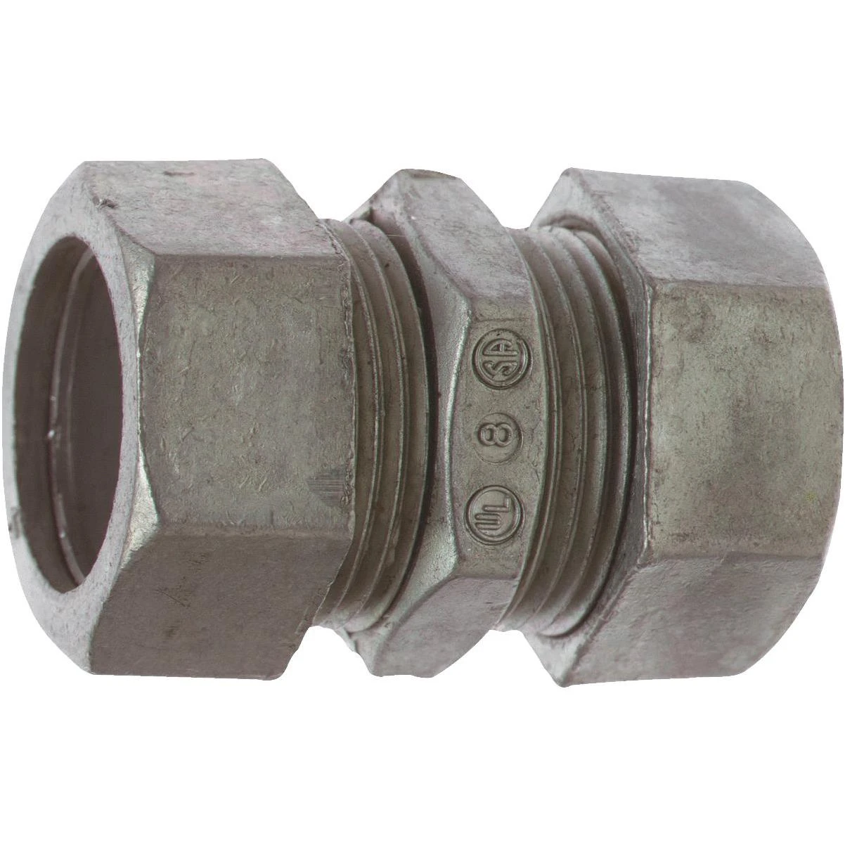 Emt Compression Coupling, 1-inch, Rain Tight, Die Cast Zinc