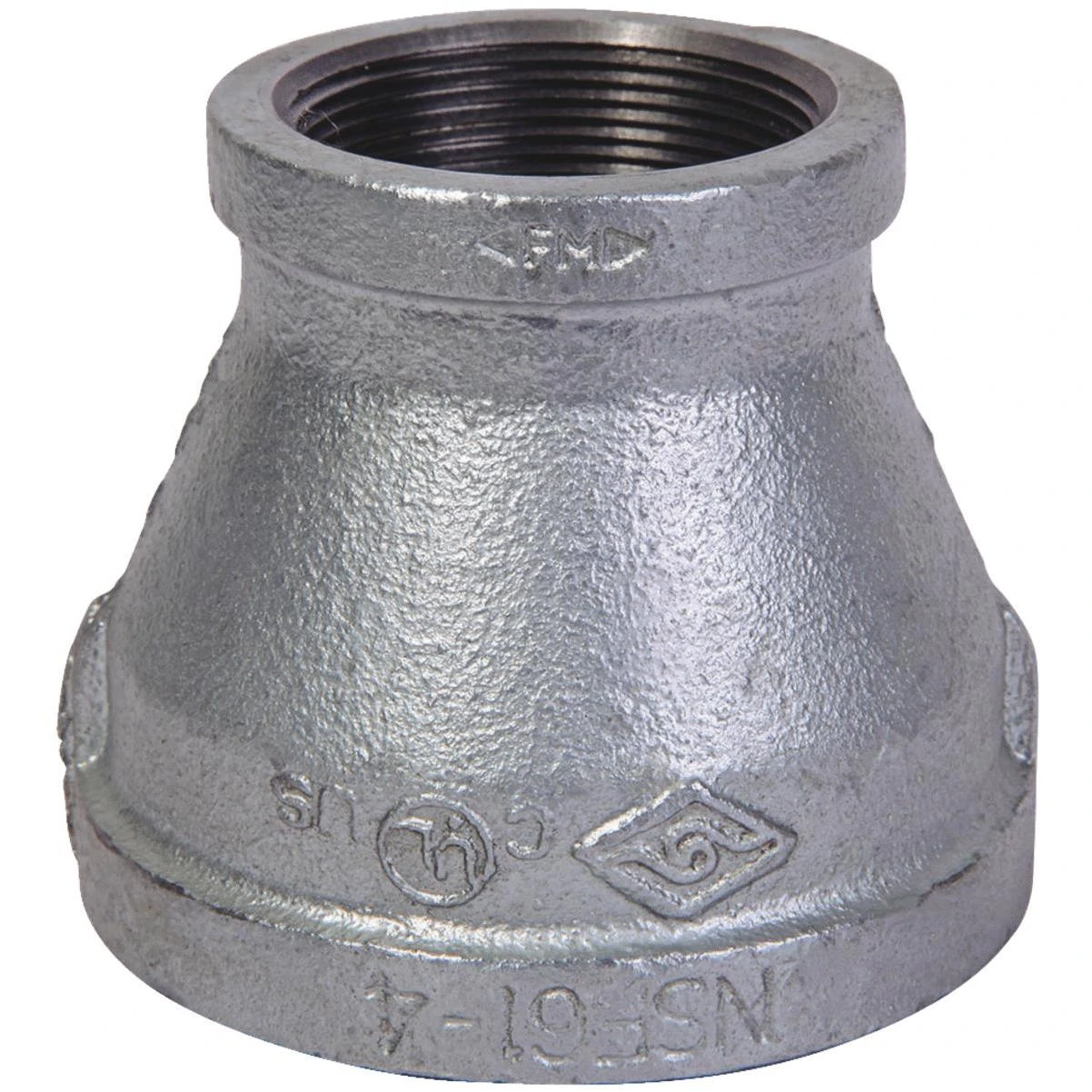 1-1/2 Inch X 1-1/4 Inch Fpt Reducing Galvanized Coupling