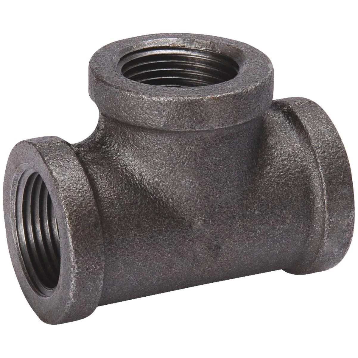 1 Inch Malleable Black Iron Tee Fitting - Standard Quality