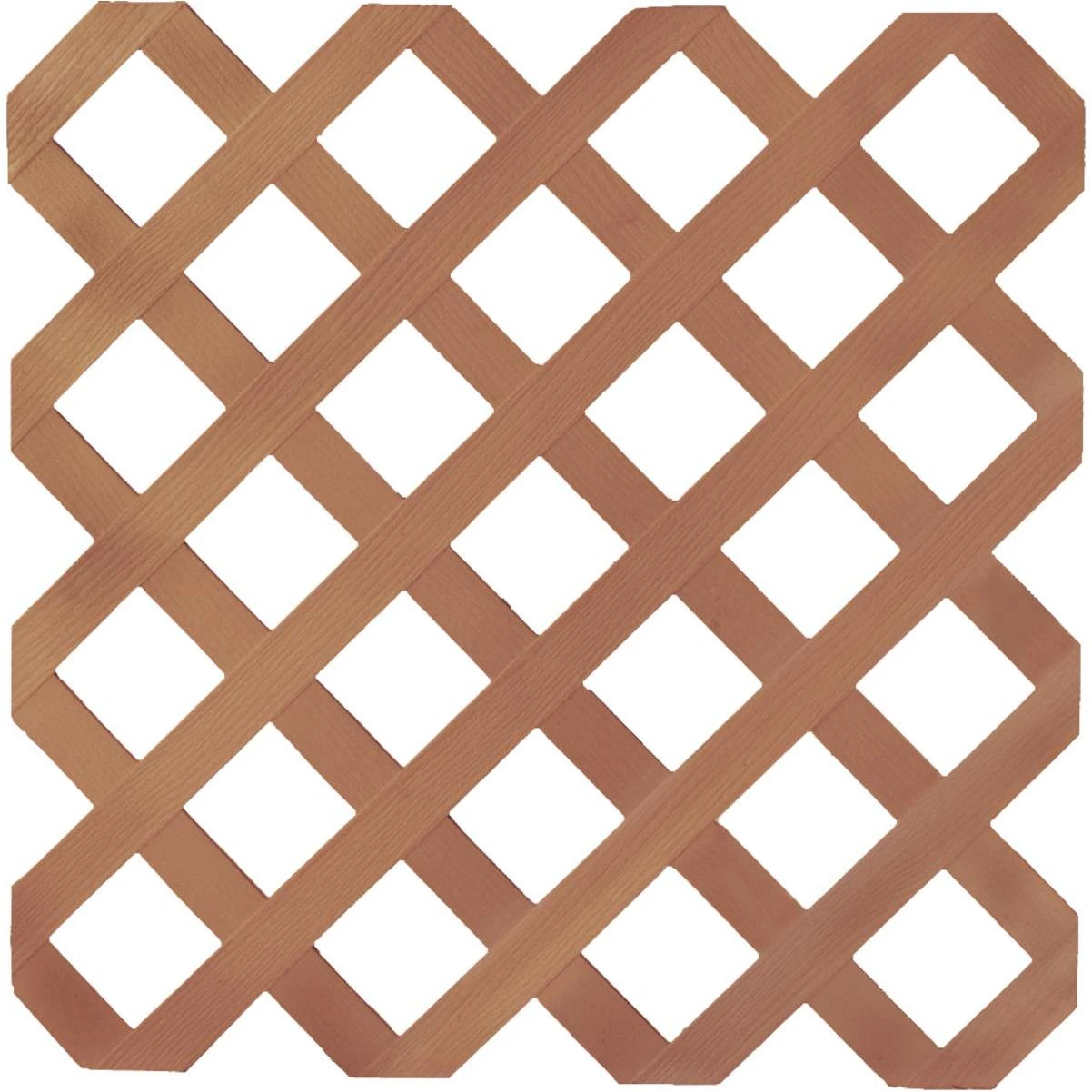 4 Ft. W X 8 Ft. L X 1/8 In. Thick Redwood Vinyl Lattice Panel