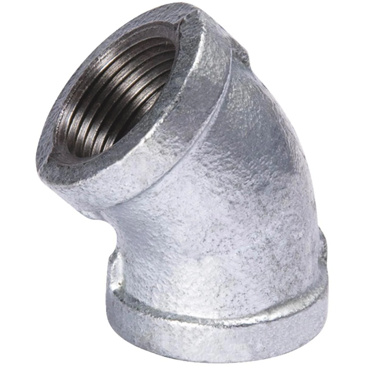 Southland 1-1/2 Inch 45 Degree Galvanized Elbow Fitting - Malleable Iron