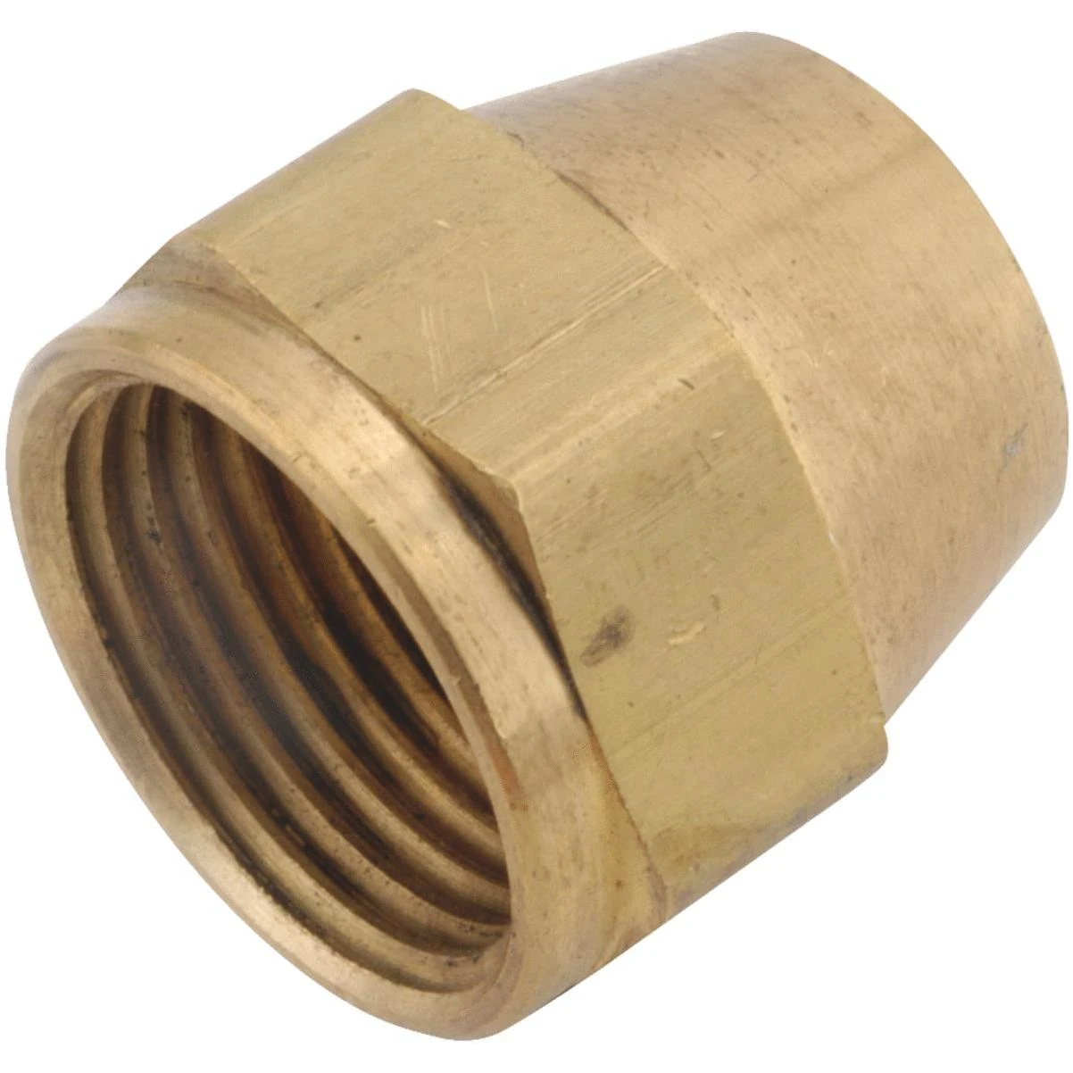 Lead Free Brass Compression Nut, 5/8 In. For Plumbing Applications