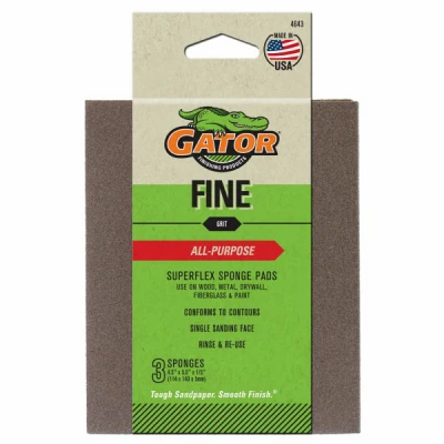Premium Sanding Pad, 180-Grit, 4.5 x 5.5-In., 3-Pk.
