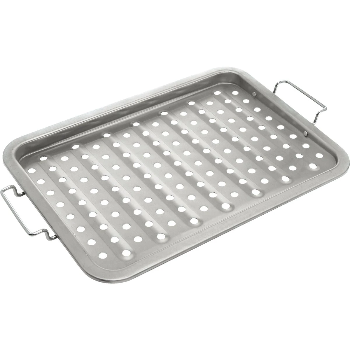 11 In. W. X 16 In. L. Stainless Steel Grill Topper Tray