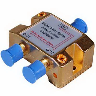 2-way Satellite Splitter For Satellite & Digital Cable Applications, 5-2300 Mhz